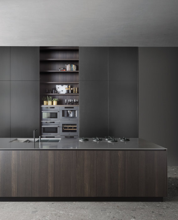 Dark grey Italian kitchen Dark grey Italian kitchen
