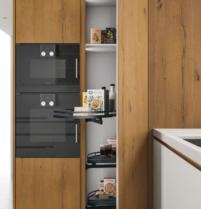 Light wood Italian kitchen cupboard Light wood Italian kitchen cupboard