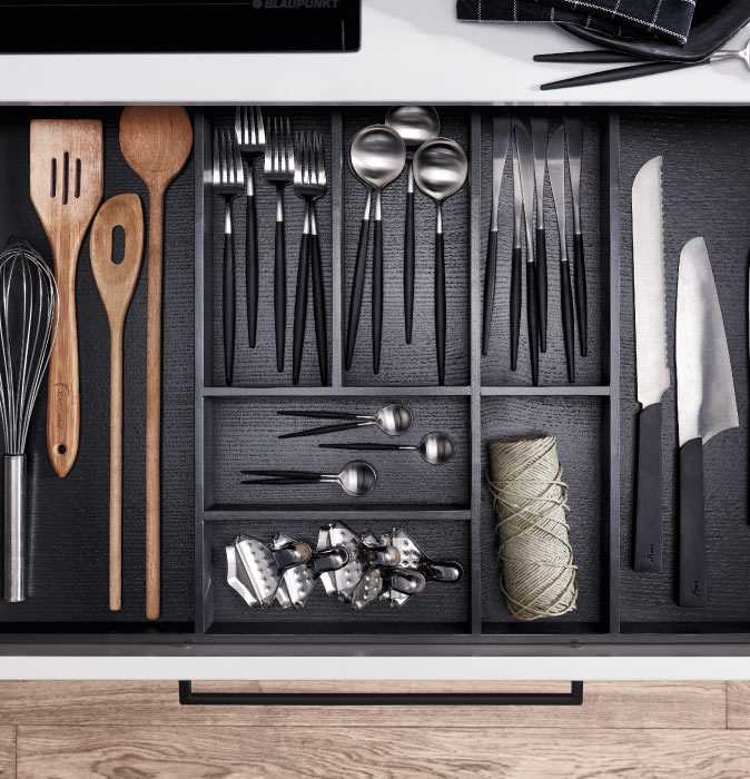 Kitchen utensil drawer Kitchen utensil drawer
