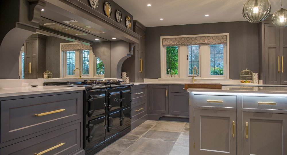Blue Hepworth and Wood English kitchen