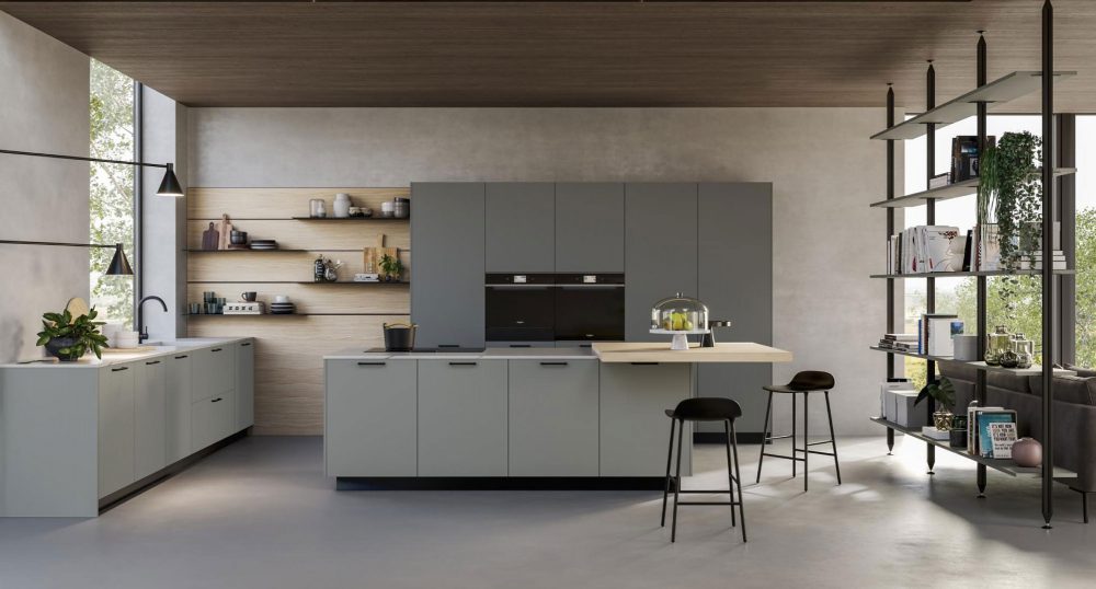 Khaki Italian kitchen
